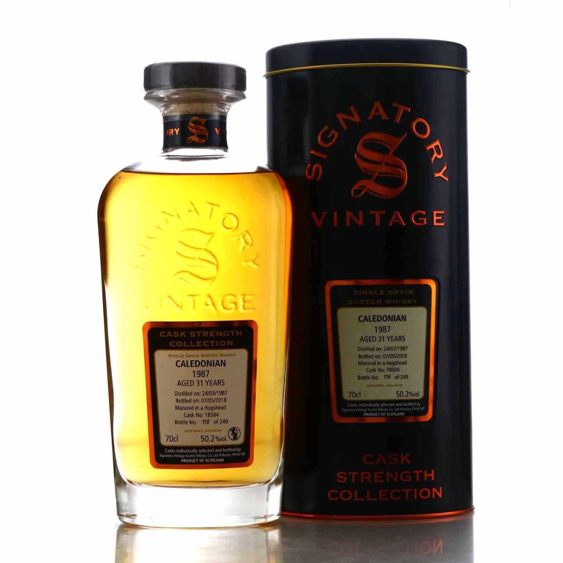 Caledonian 1987 Signatory Vintage 31 Year Old Cask Strength
