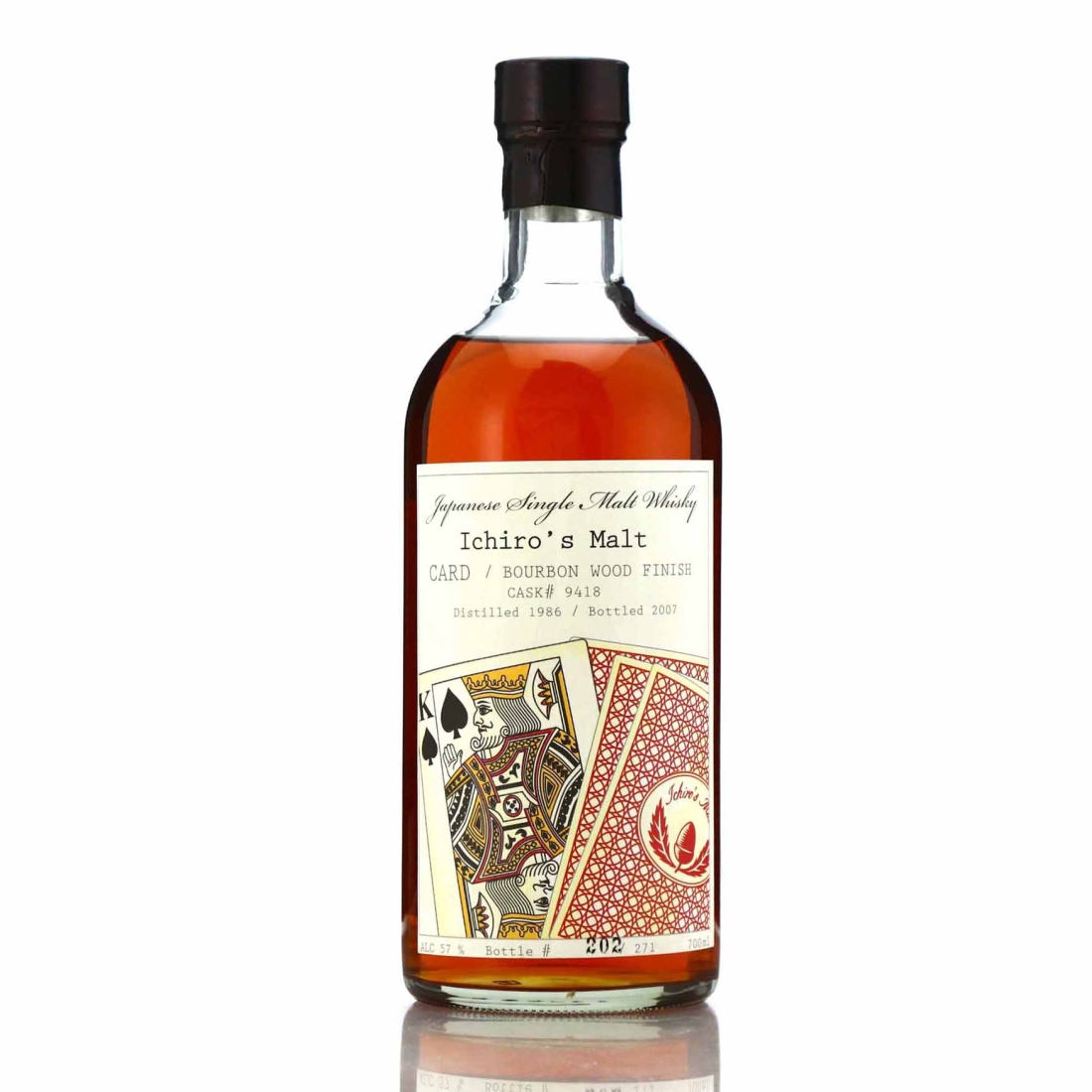 Image for Hanyu 1986 Ichiro's Malt 'Card' #9418 / King of Spades