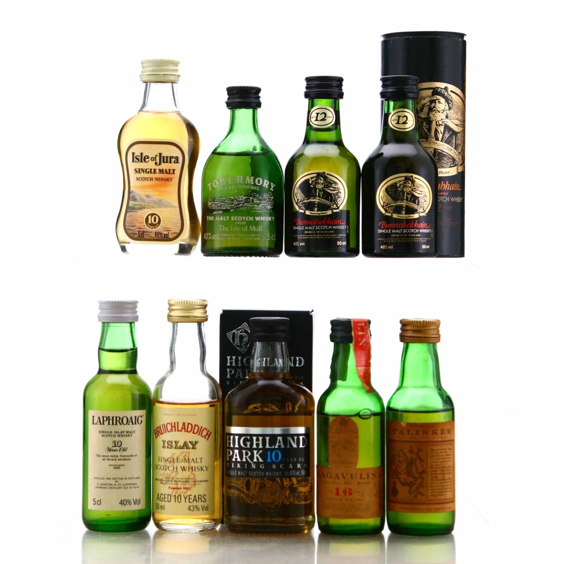 Islay & Island Single Malt Miniature x 9