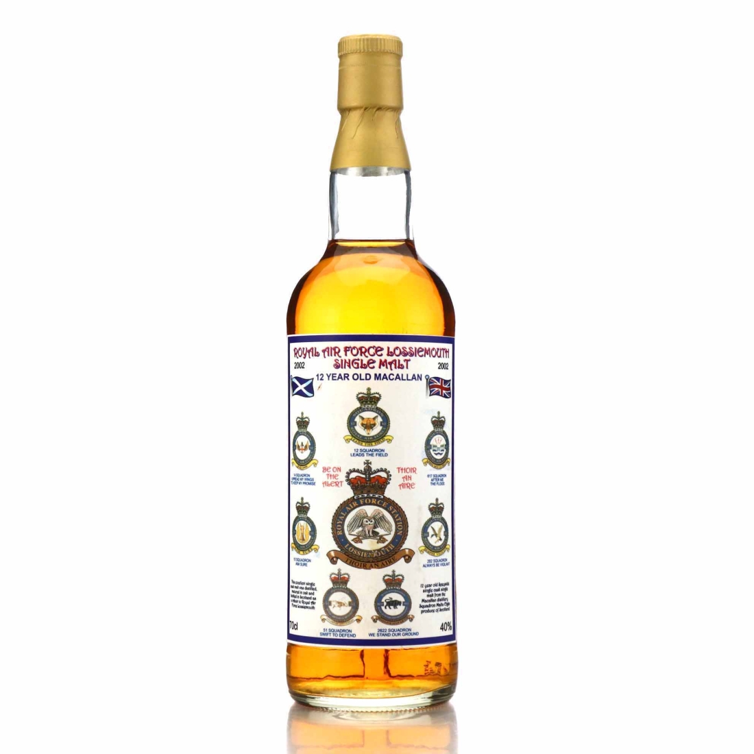 Macallan 12 Year Old Squadron Malts / RAF Lossiemouth 2002