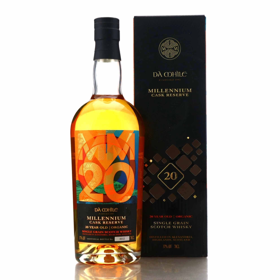 Dà Mhìle 2000 Millennium Cask Reserve 20 Year Old Organic Single Grain