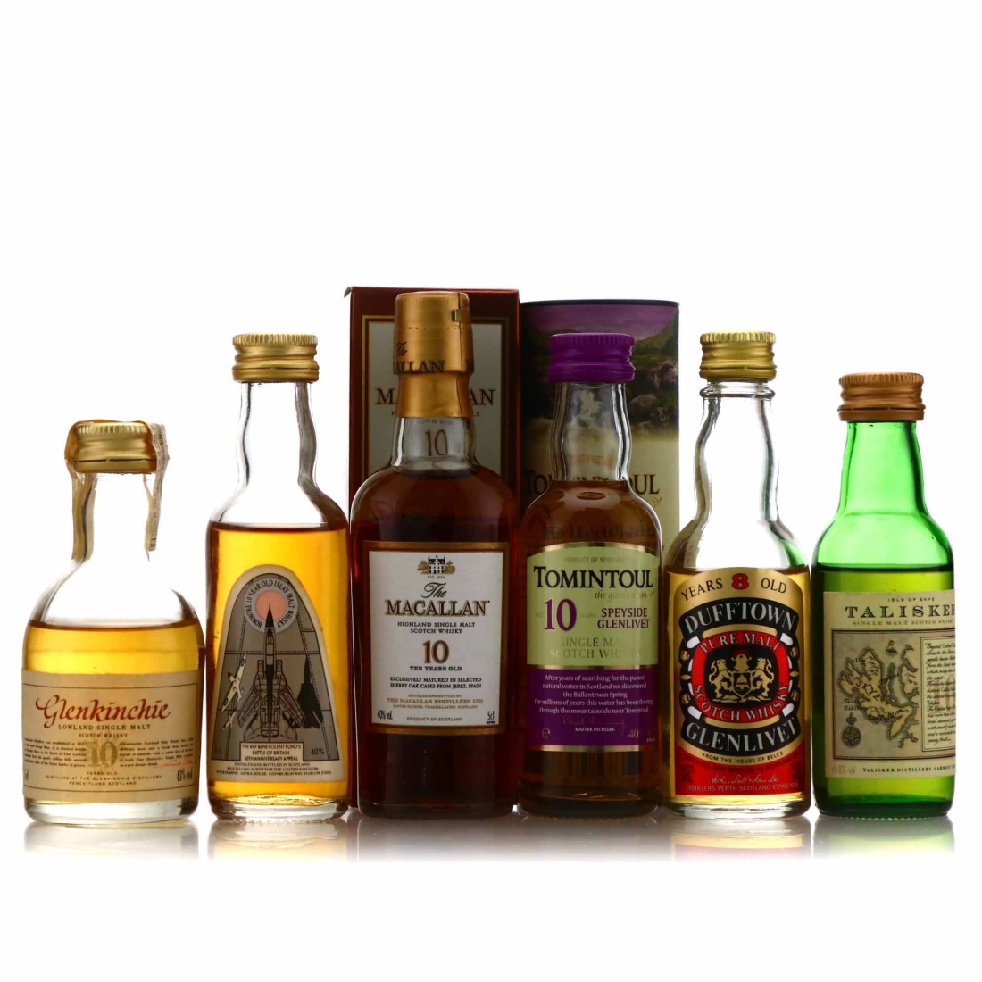 Single Malt Miniature x 6 / includes Macallan