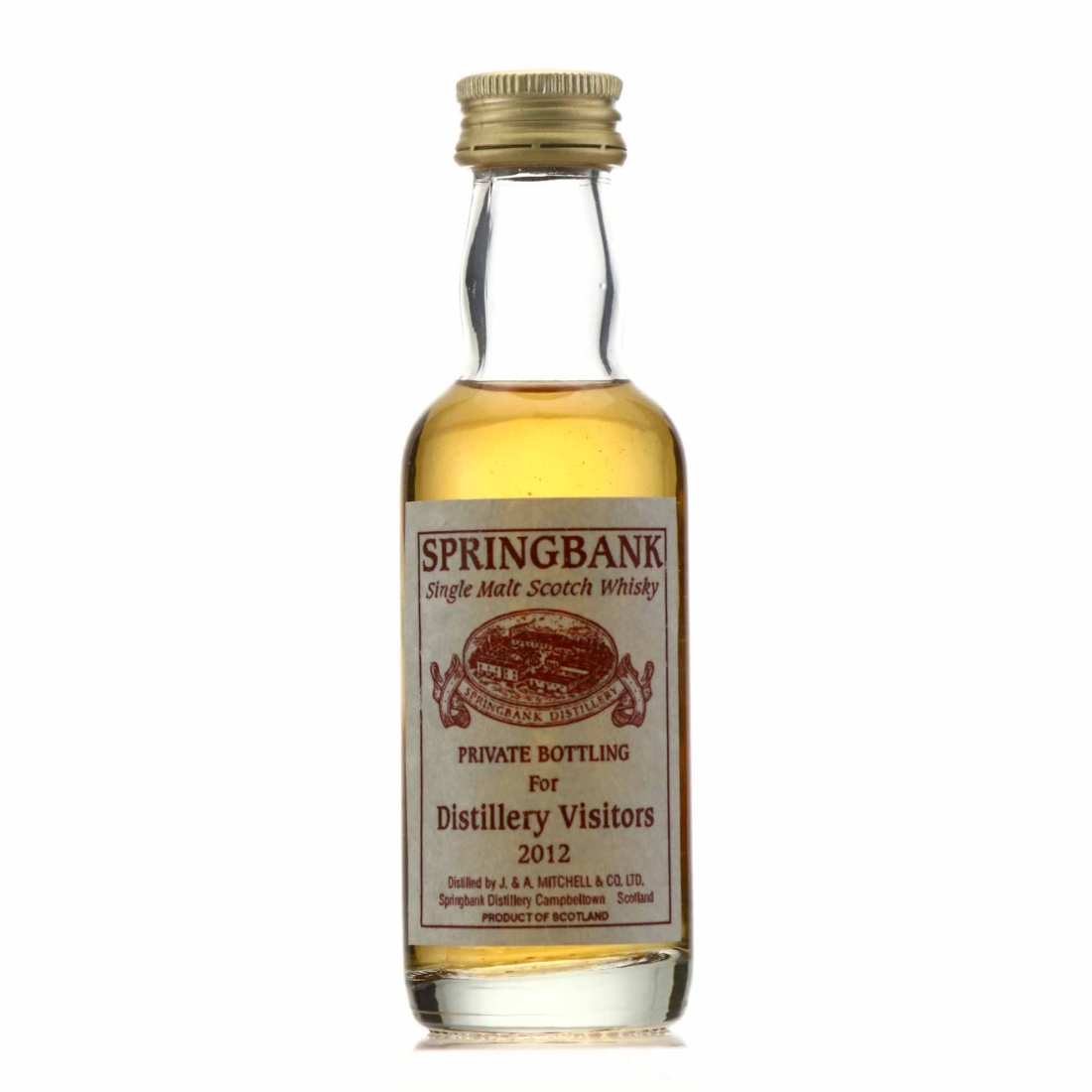 Springbank Distillery Visitors 2012 Miniature