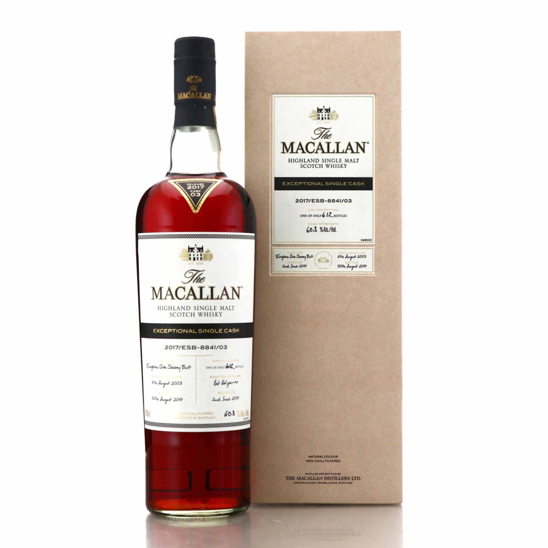 Macallan 2003 Exceptional Cask #8841-03 75cl / 2017 Release - US Import