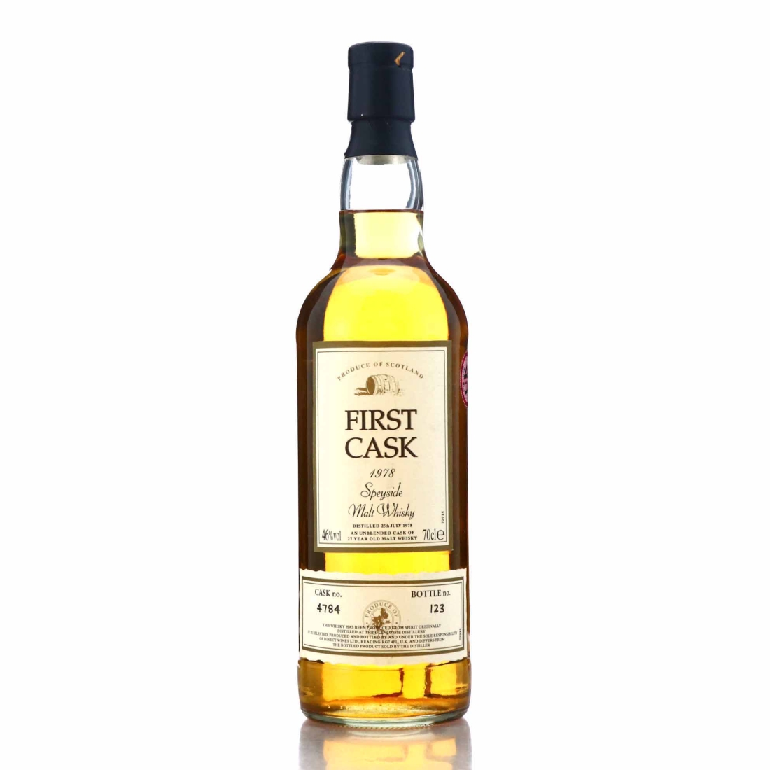 Glenlossie 1978 First Cask 27 Year Old #4784
