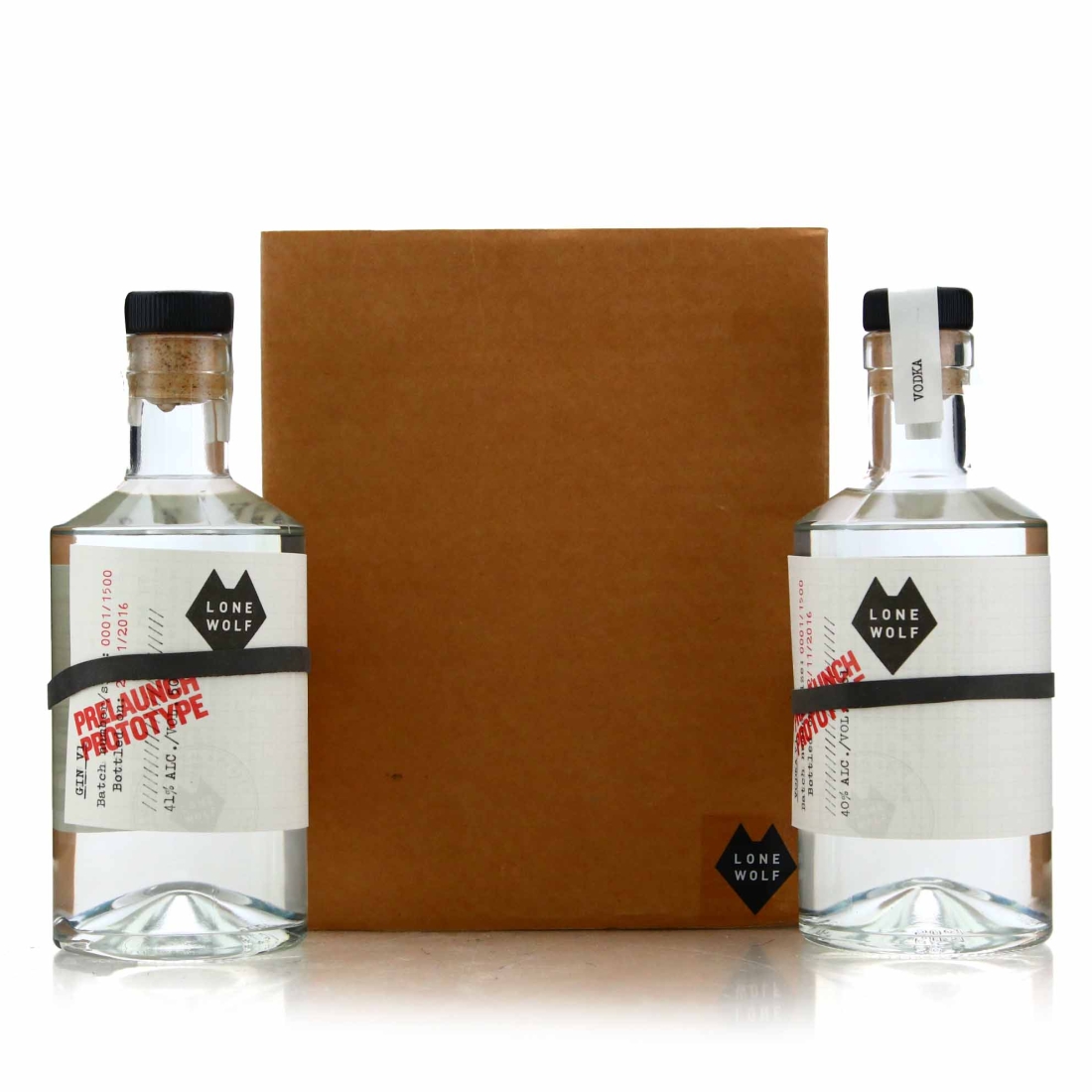 Brewdog Distilling Co Lonewolf Gin & Vodka 2 x 50cl / Pre-Launch Prototype