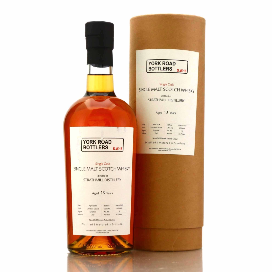 Strathmill 2008 York Road Bottlers 13 Year Old