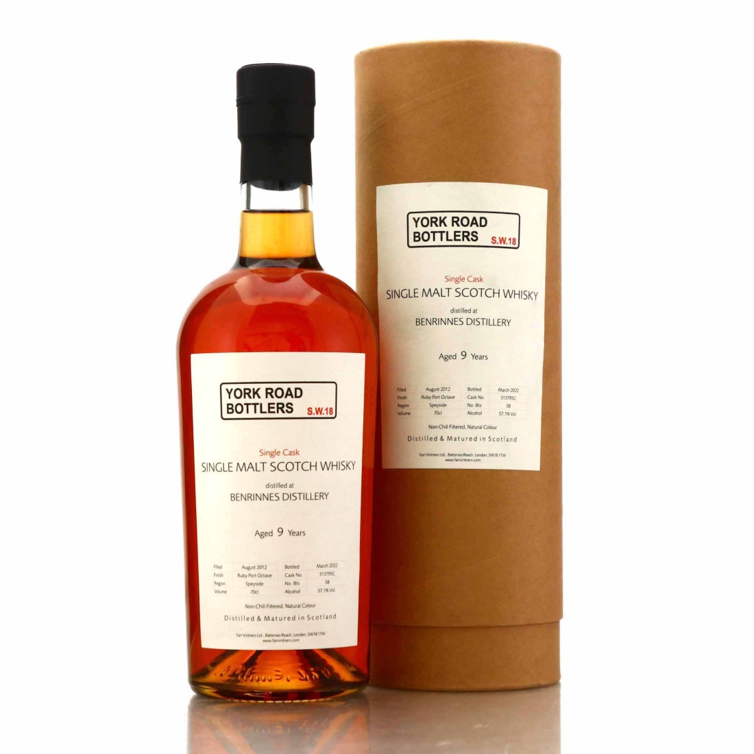 Benrinnes 2012 York Road Bottlers 9 Year Old