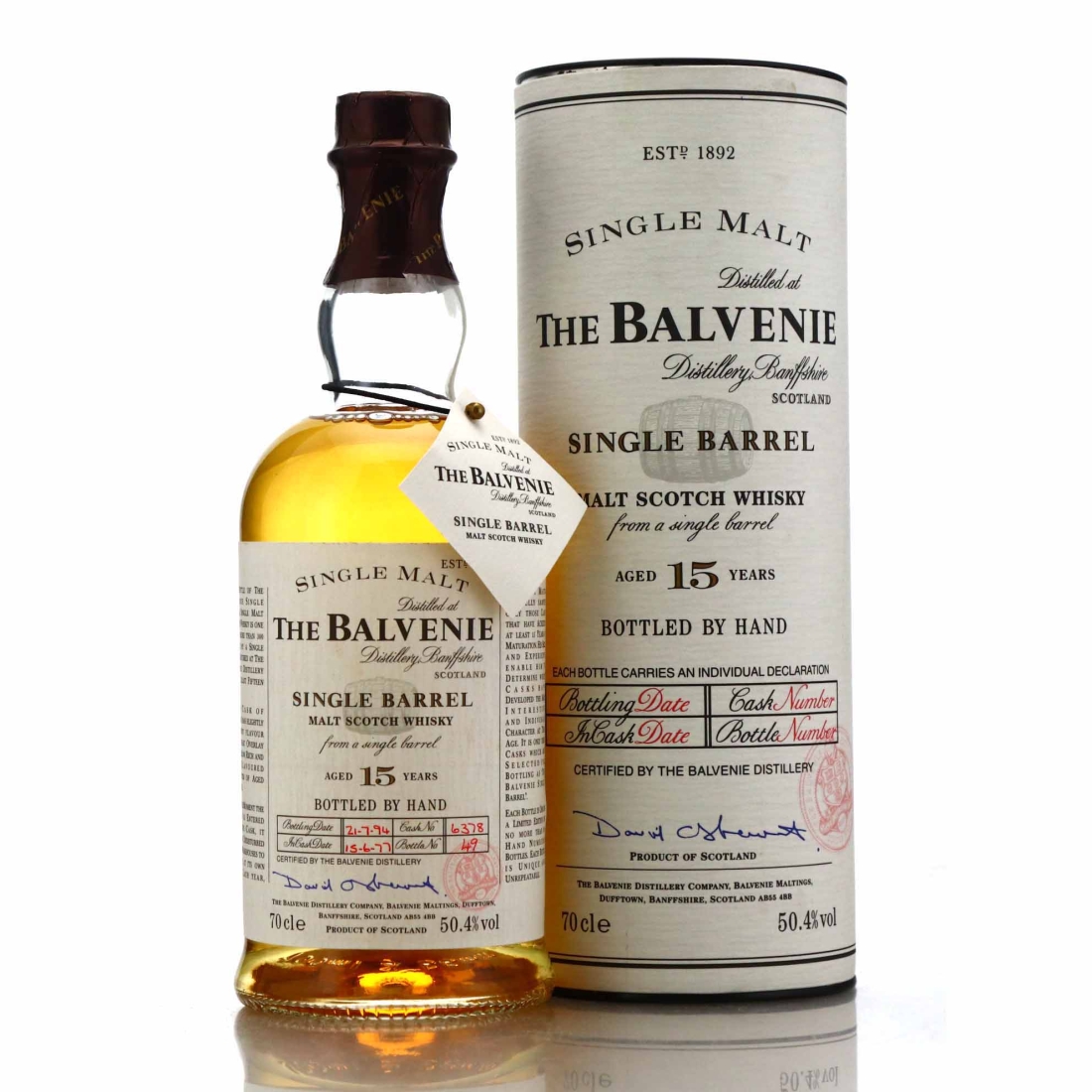 Balvenie 1977 Single Barrel 15 Year Old #6378