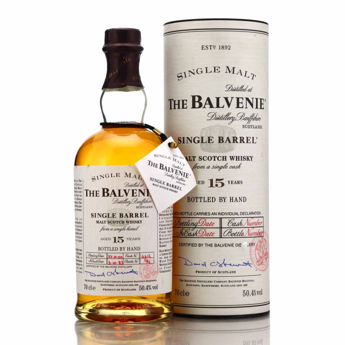 Balvenie 1983 Single Barrel 15 Year Old #4612