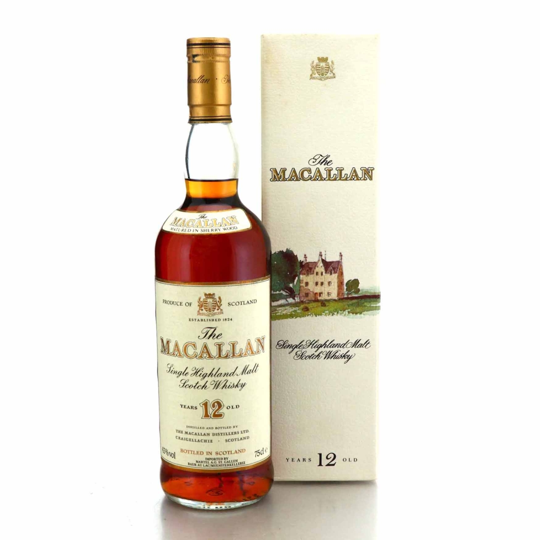 Macallan 12 Year Old 1980s / Martel