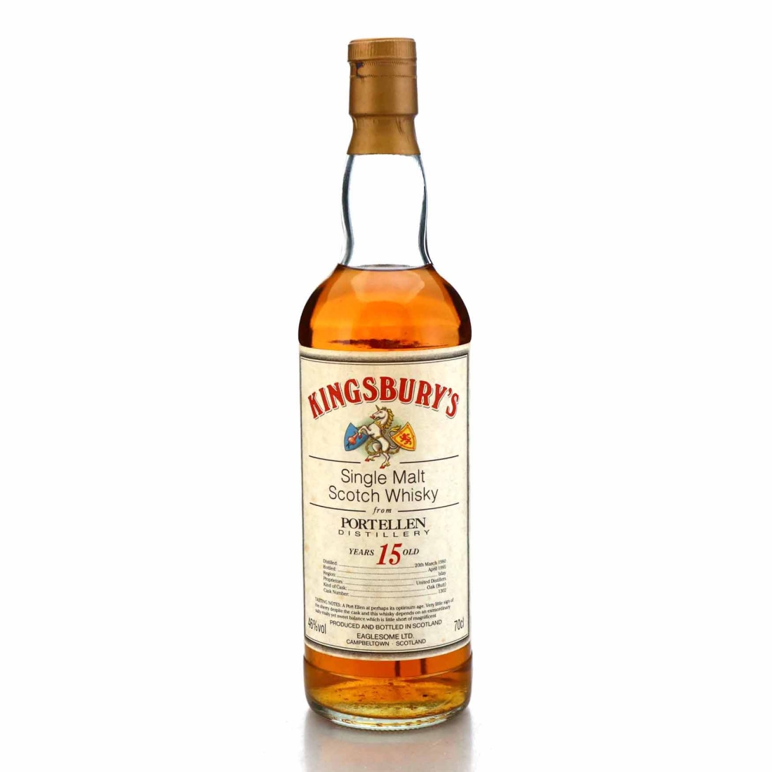 Port Ellen 1980 Kingsbury 15 Year Old