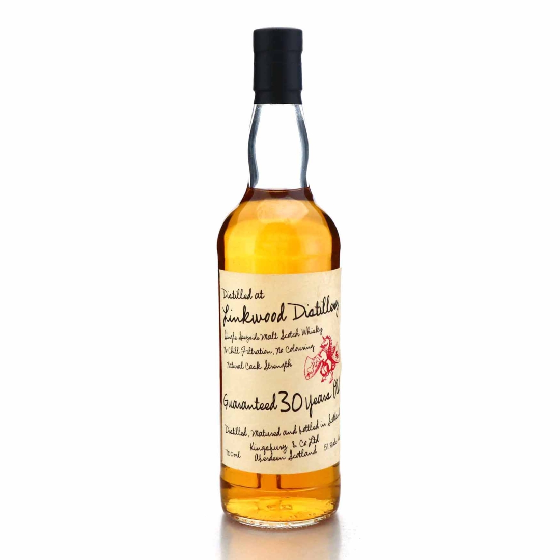 Linkwood 1973 Kingsbury 30 Year Old / Hand Writing 