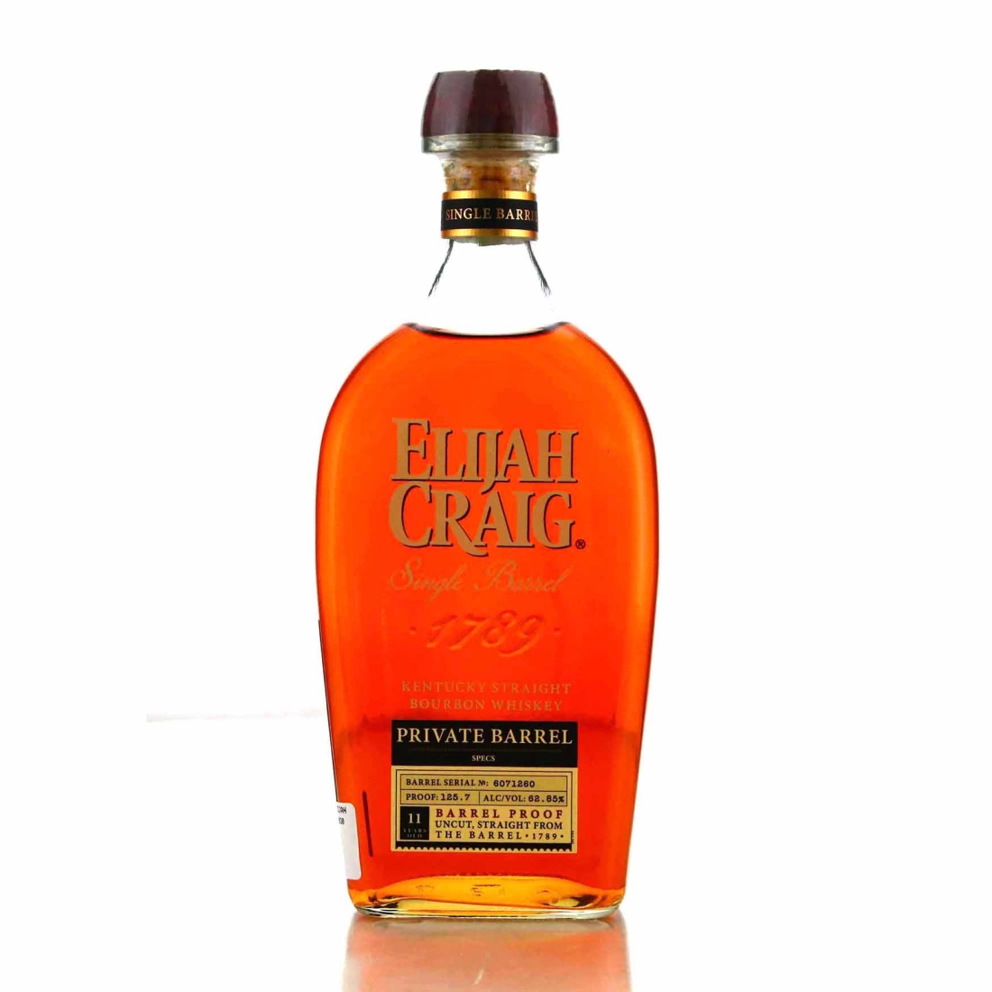 Elijah Craig 11 Year Old Barrel Proof Single Barrel #6071260 / Spec's