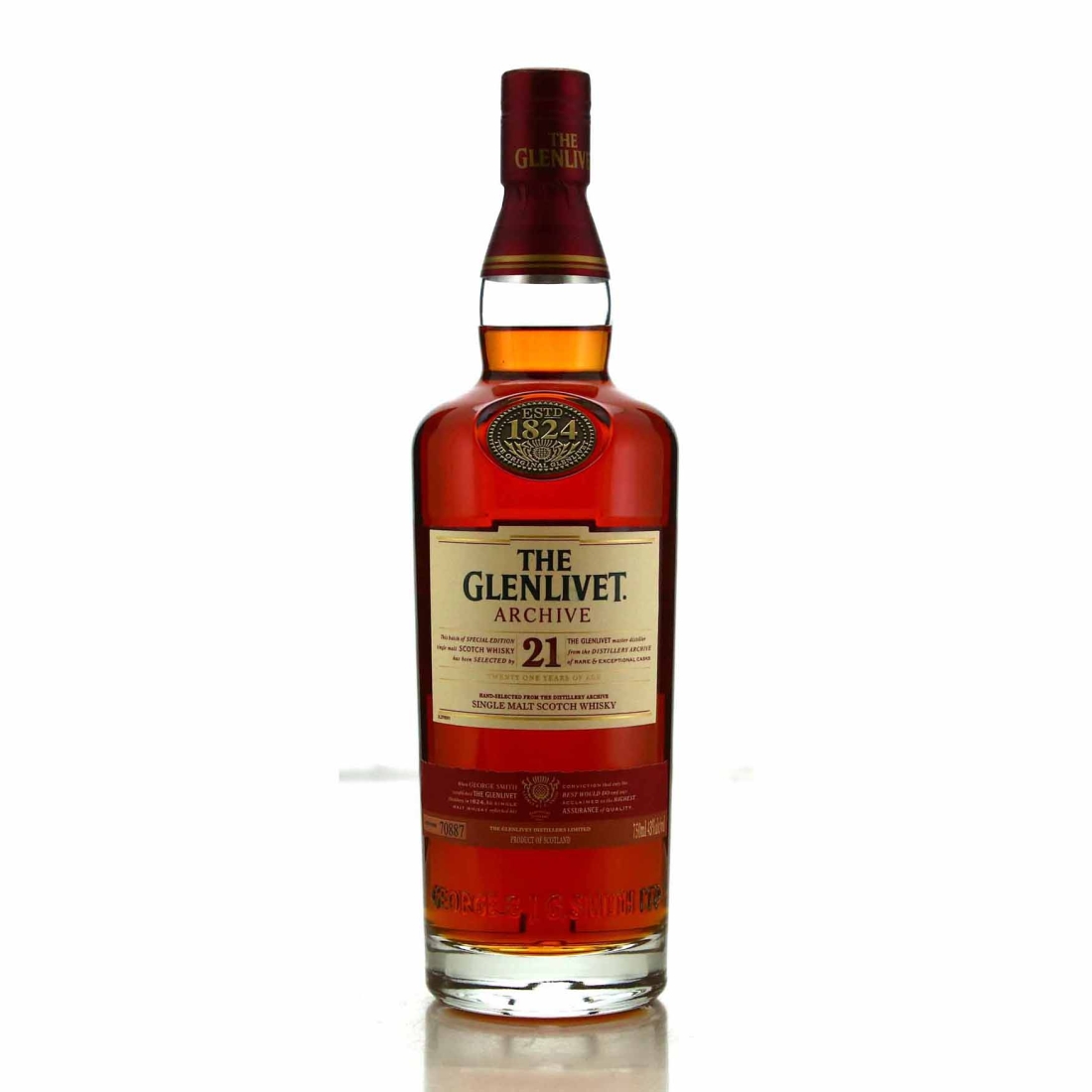 Glenlivet 21 Year Old Archive Batch #70887 75cl / US Import