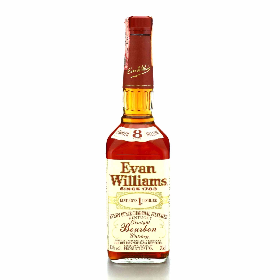 Evan Williams 8 Year Old Kentucky Straight Bourbon 1995 70cl