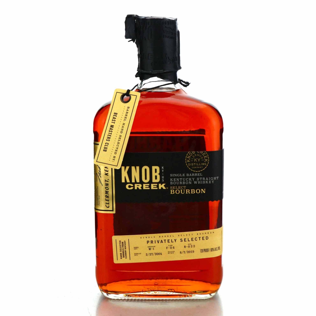Knob Creek 2004 Single Barrel Kentucky Straight Bourbon #9985B / Beast Masters Club