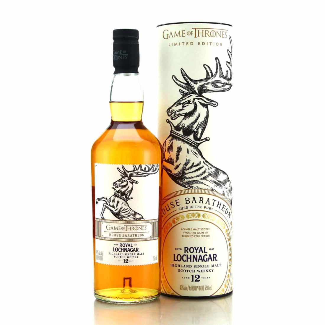 Royal Lochnagar 12 Year Old Game of Thrones 75cl / House Baratheon -  US Import
