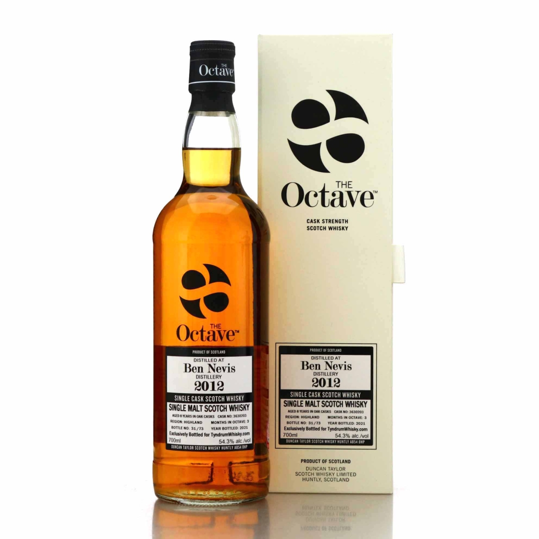 Ben Nevis 2012 Duncan Taylor 8 Year Old The Octave / Tyndrum Whisky