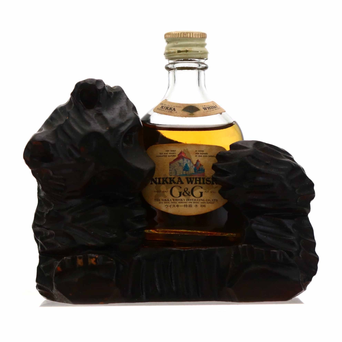Nikka Gold and Gold Bear Plinth Miniature
