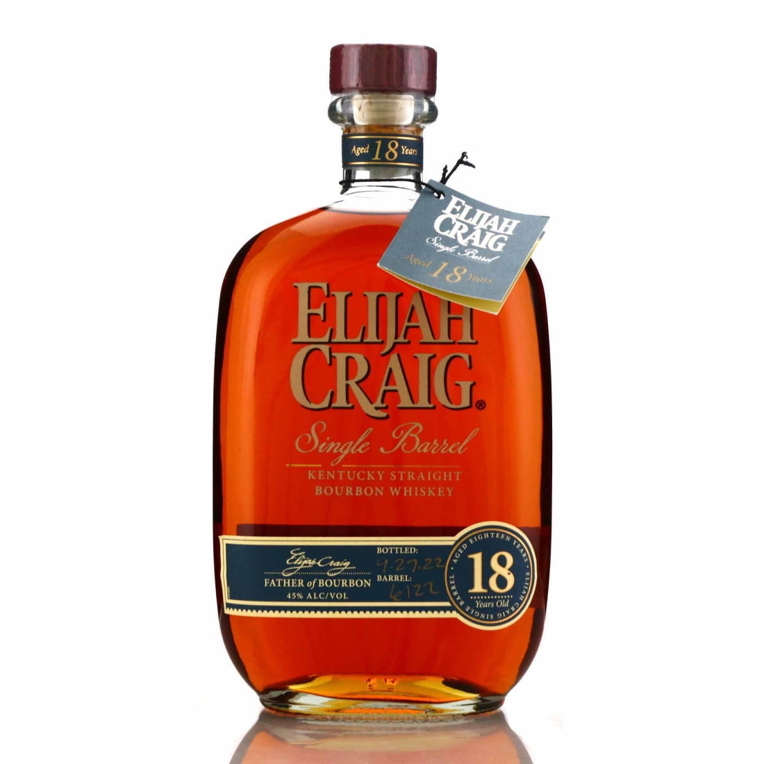 Elijah Craig 18 Year Old Single Barrel #6122
