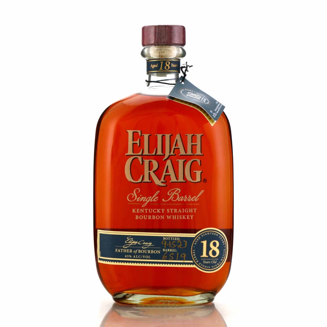 Elijah Craig 18 Year Old Single Barrel #6519