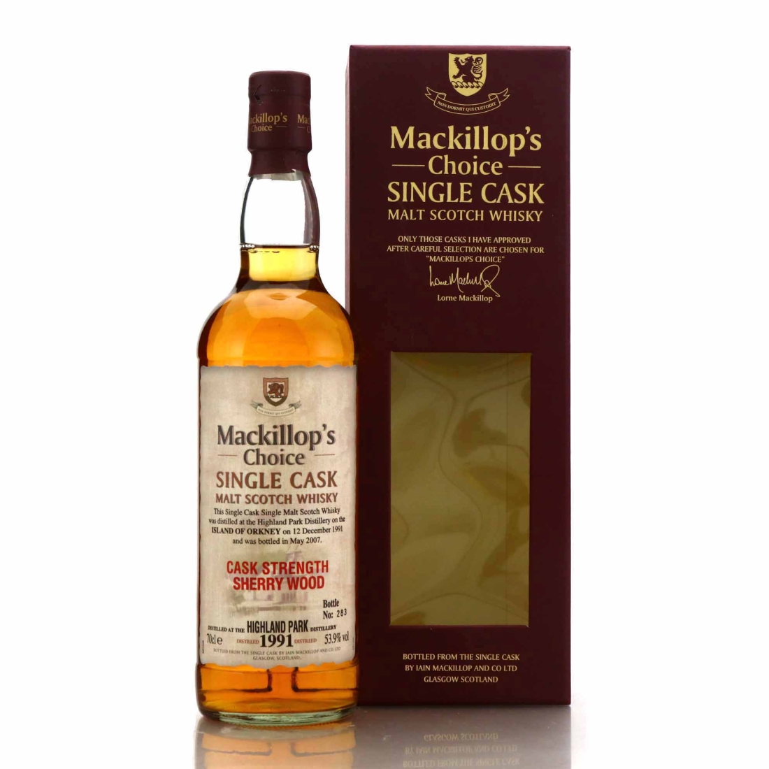 Image for Highland Park 1991 Mackillop's Choice Sherry Wood