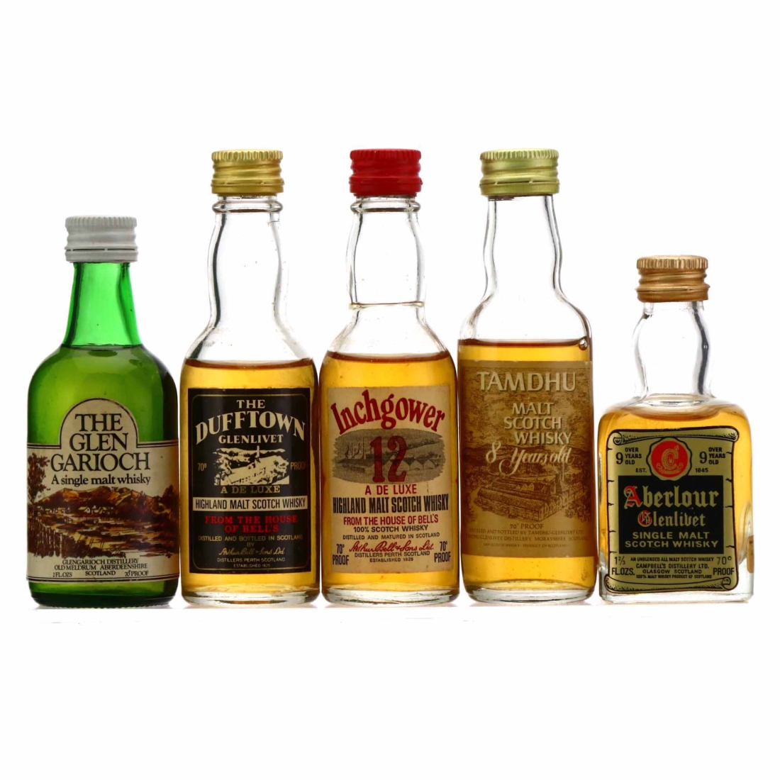 Single Malt Miniature x 5 1970s