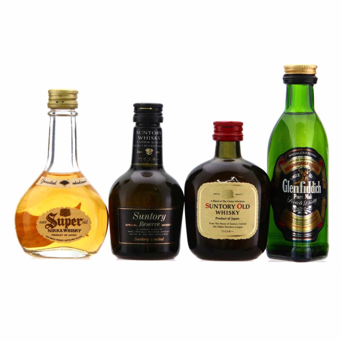 Worldwide Whisky Miniature x 4
