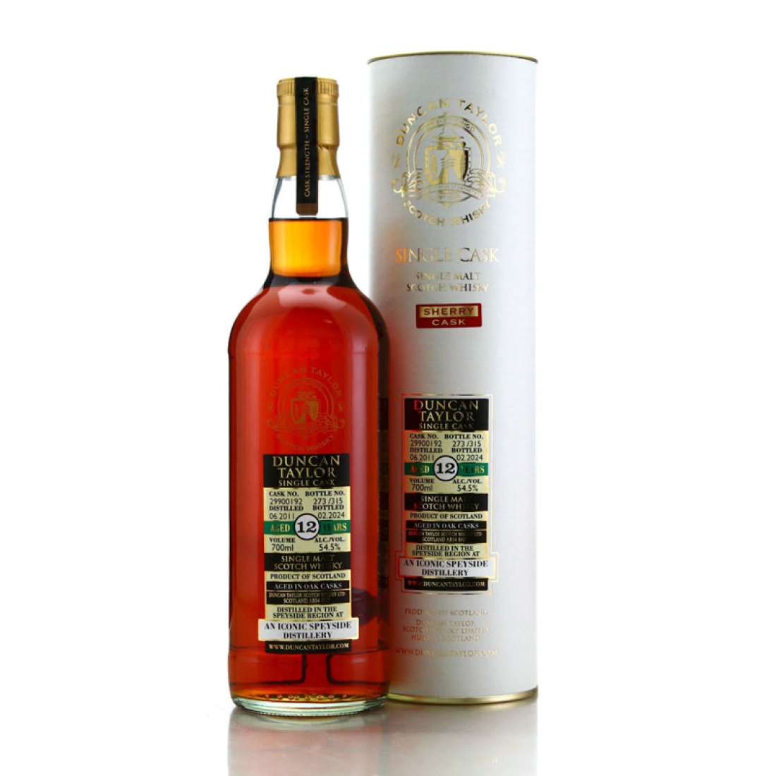 Speyside Single Malt 2011 Duncan Taylor 12 Year Old