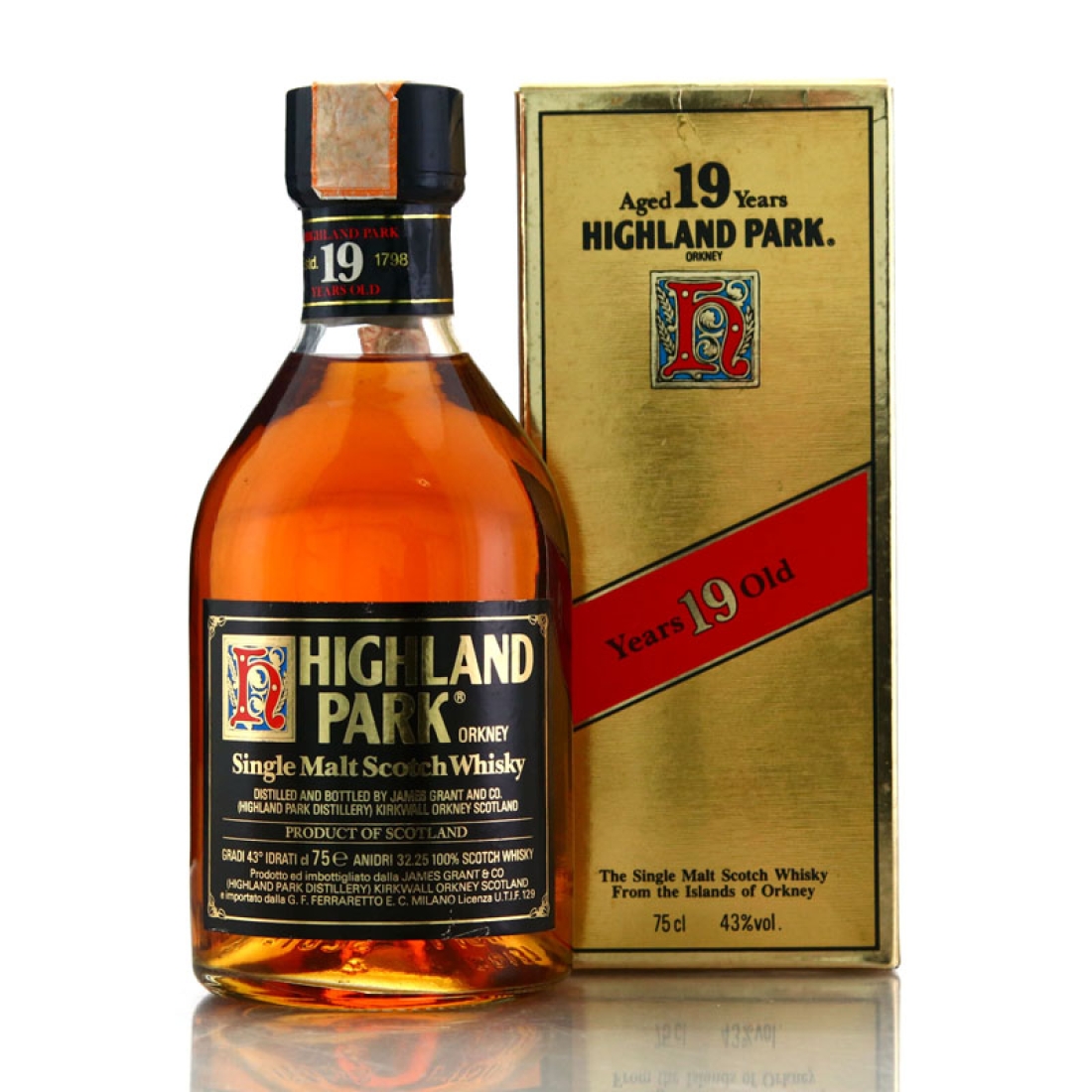 Highland Park 19 Year Old early 1980s / Ferraretto Import