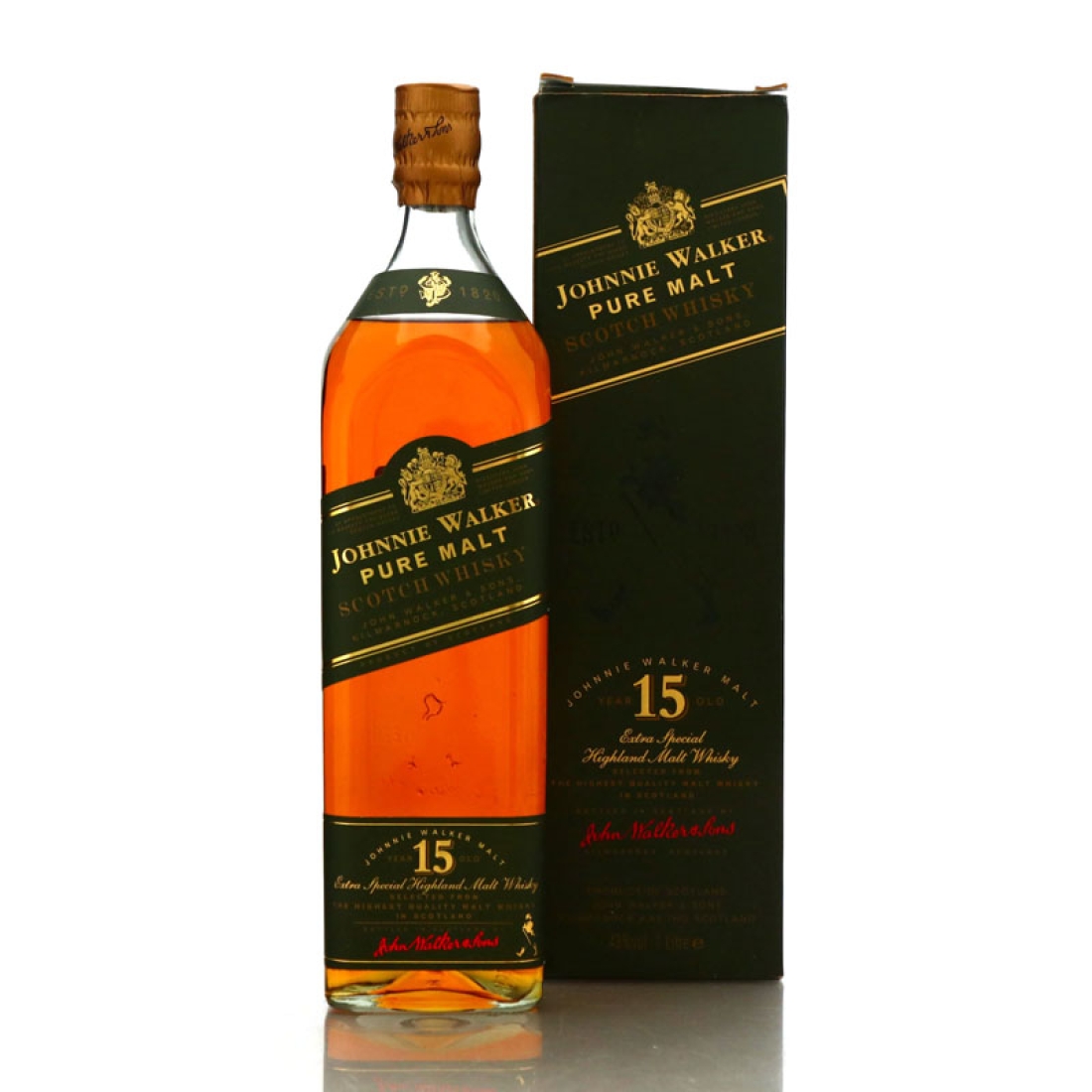 Johnnie Walker 15 Year Old Pure Malt 1 Litre / Green Label