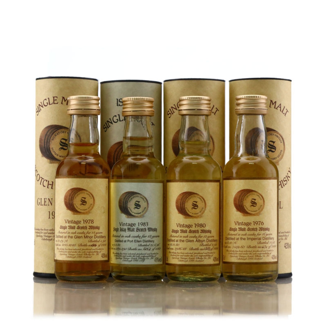 Signatory Vintage Miniature x 4 / Closed Distilleries - includes Port Ellen
