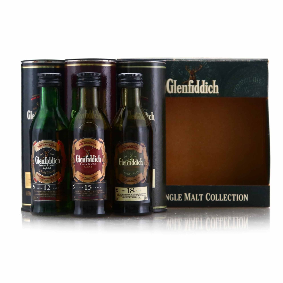 Glenfiddich Miniature Gift Pack 3 x 5cl pre-2007