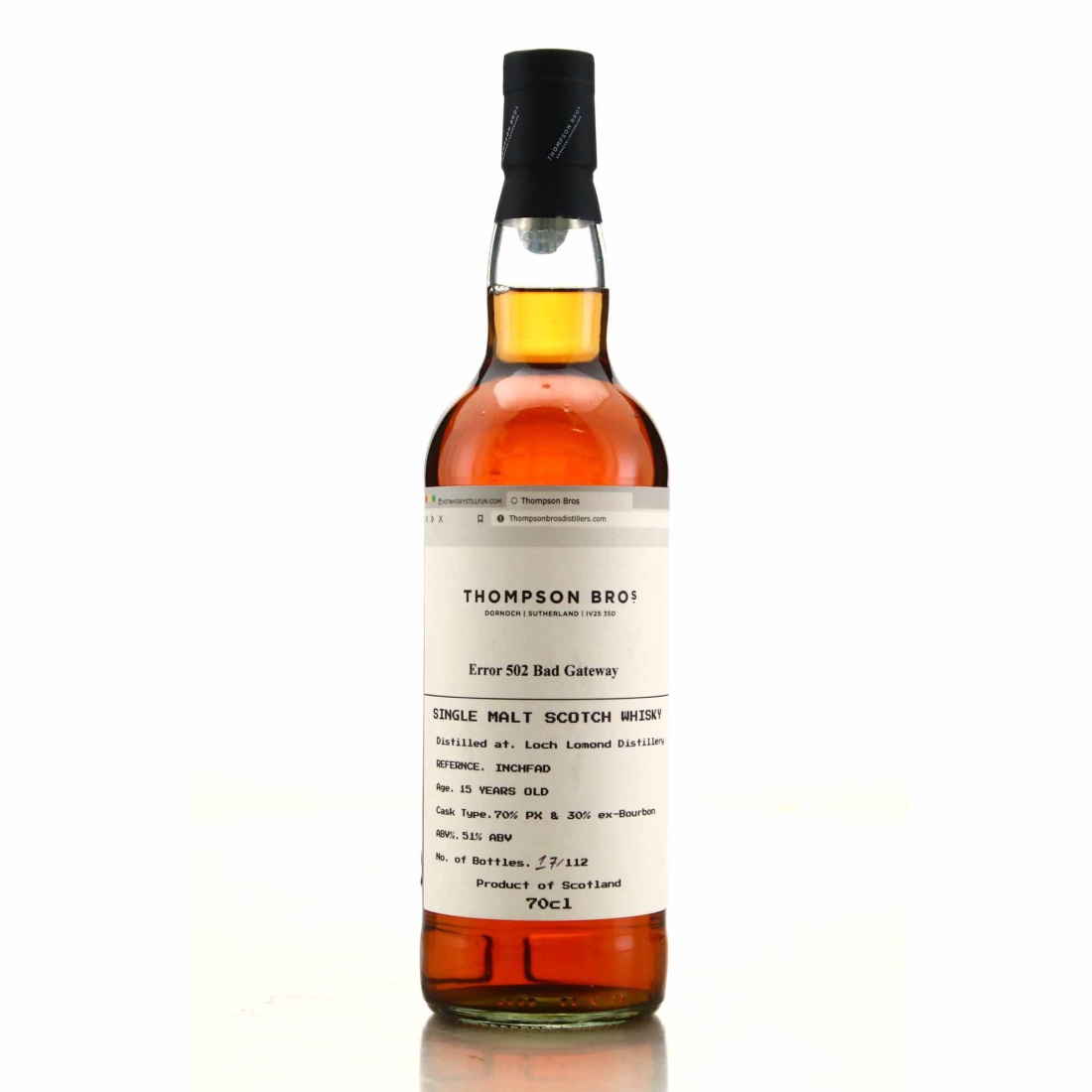 Inchfad 2007 Thompson Brothers 15 Year Old / Error 502 Bad Gateway