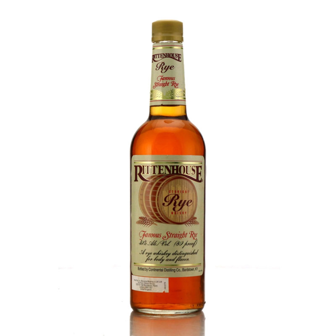 Rittenhouse Straight Rye 1990s 70cl
