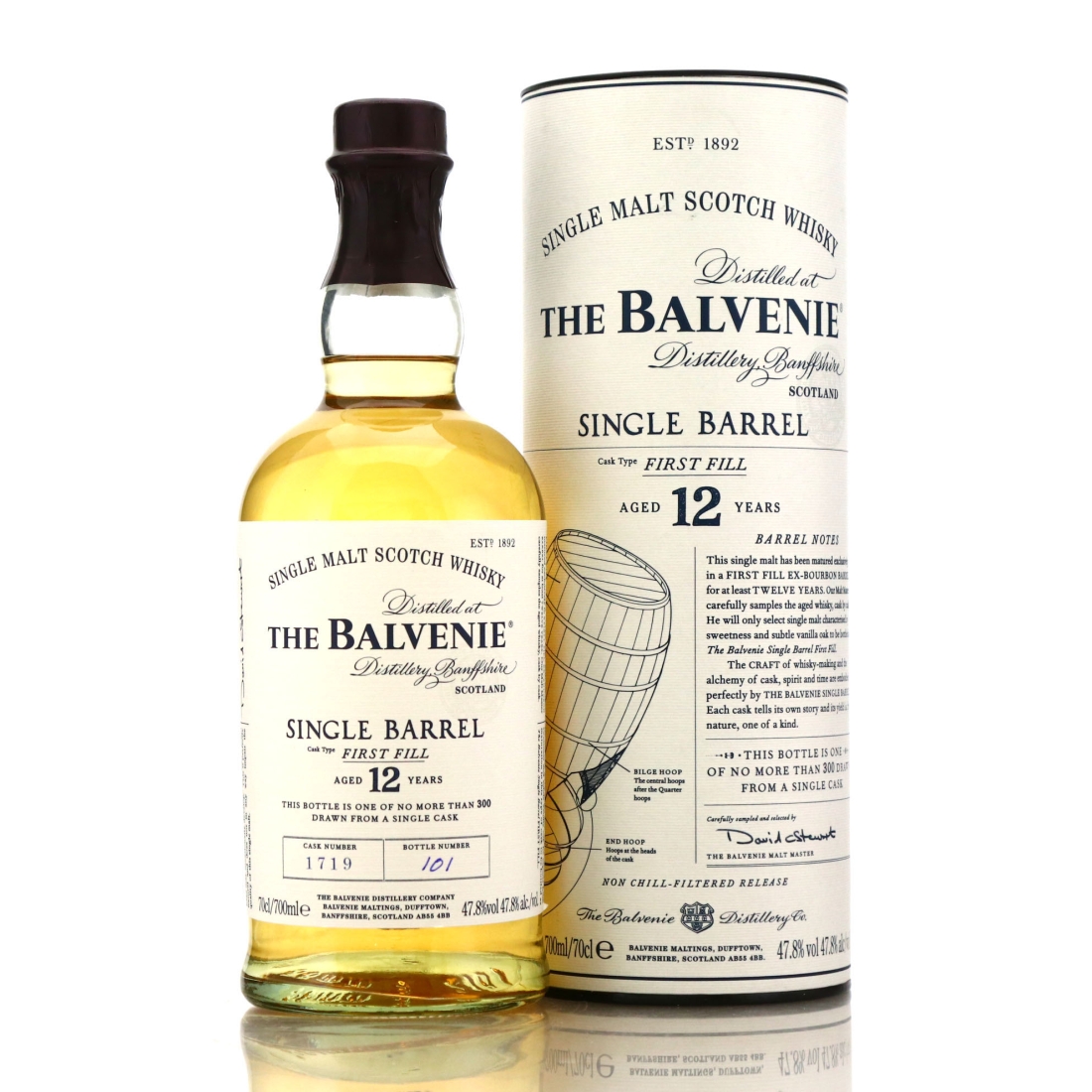 Balvenie 12 Year Old First Fill Single Barrel #1719