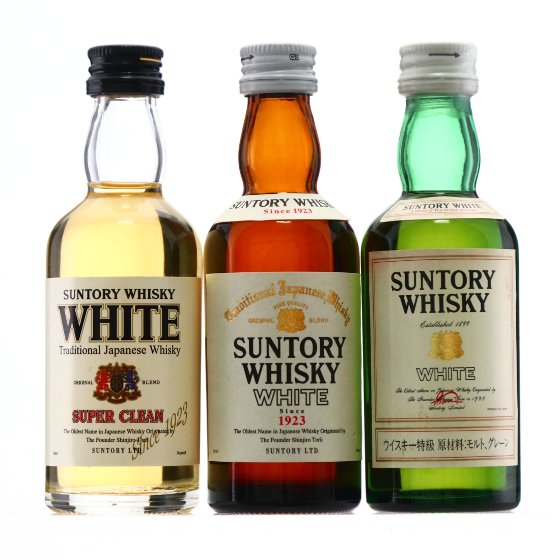 Suntory White Whisky Miniature x 3