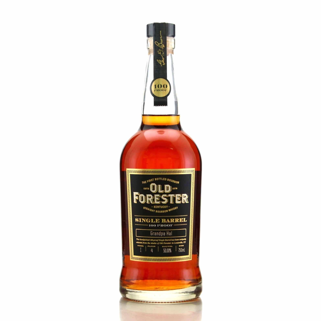 Old Forester Single Barrel 100 Proof / Grandpa Hal