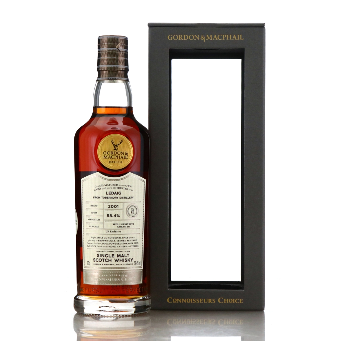 Ledaig 2001 Gordon and Macphail 20 Year Old Batch #22/104 / UK