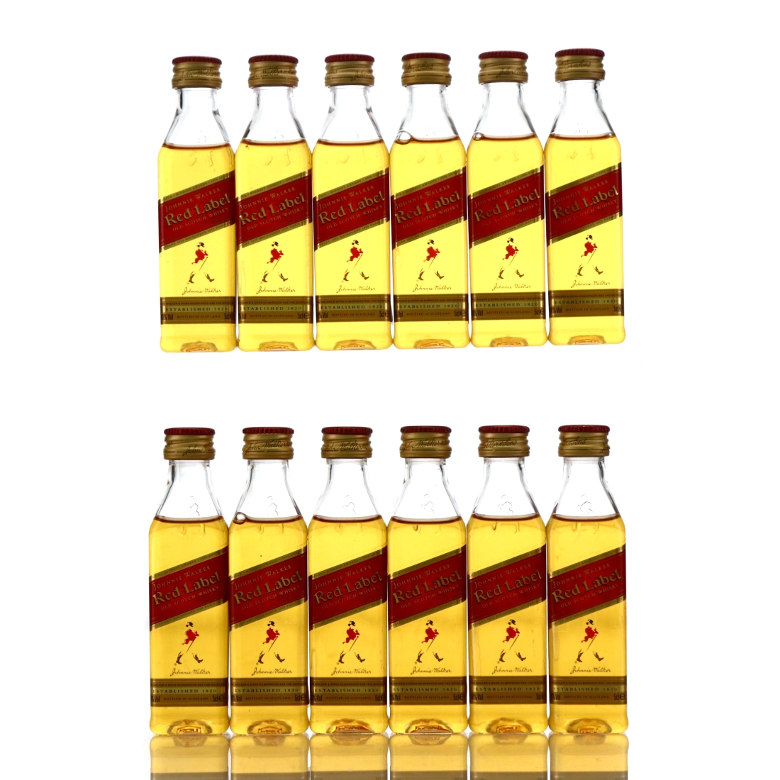 Johnnie Walker Red Label Miniature x 12