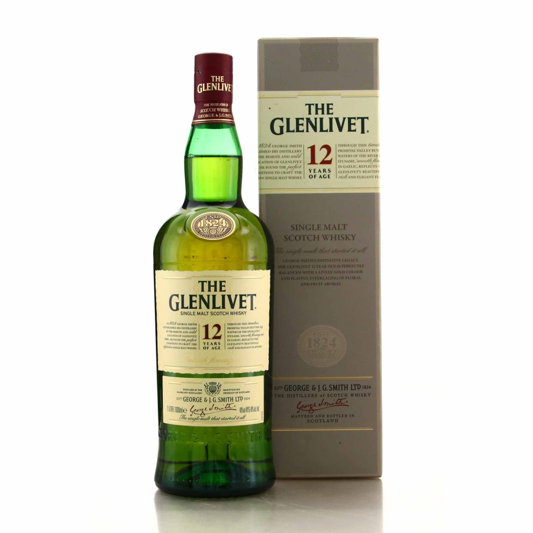 Glenlivet 12 Year Old 1 Litre pre-2011