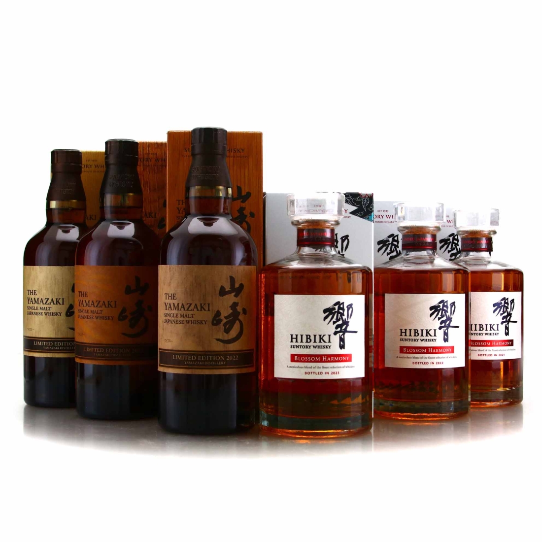 Yamazaki & Hibiki 2021-2023 Releases 6 x 70cl