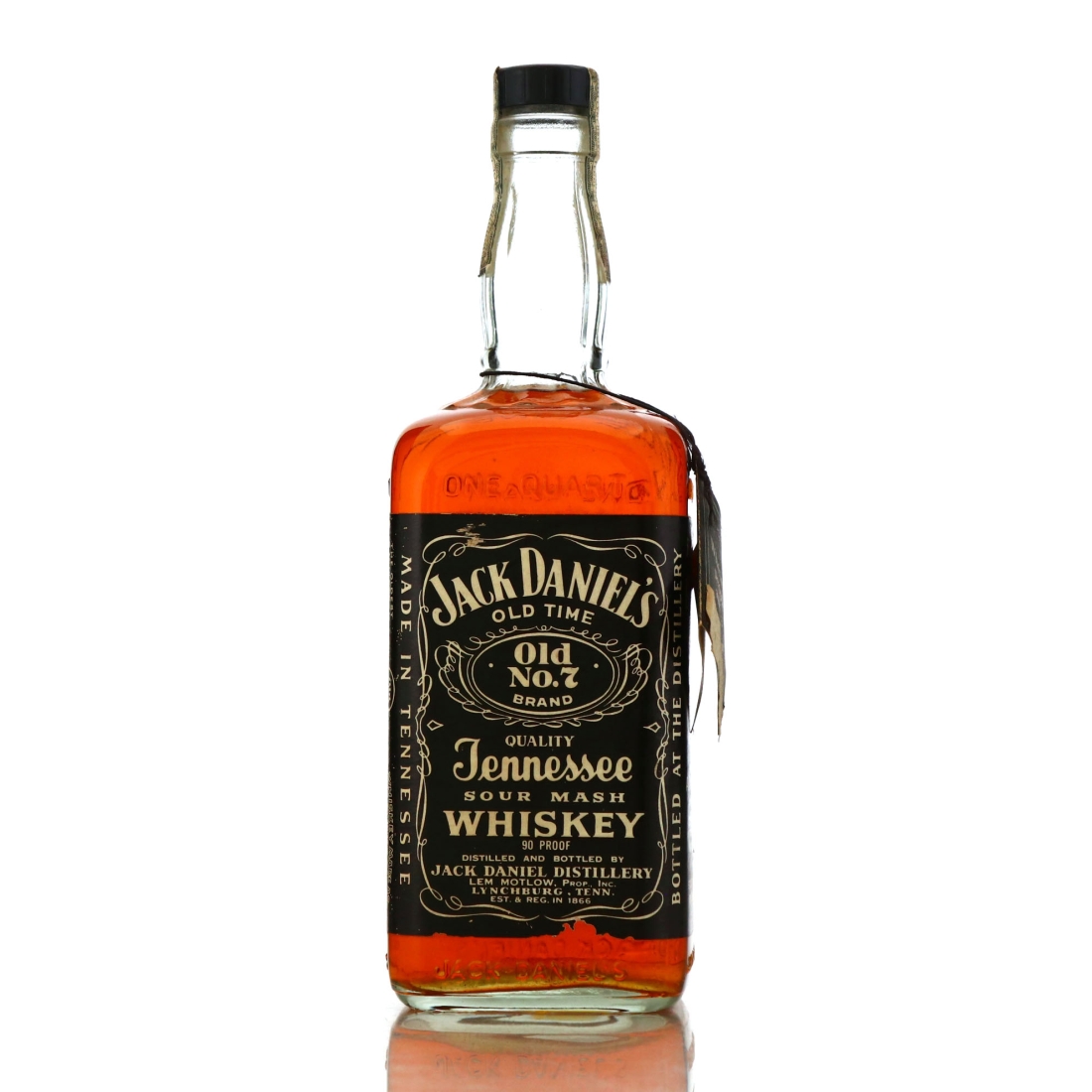 Jack Daniel's Old No.7 Brand 90 Proof Imperial Quart 1973