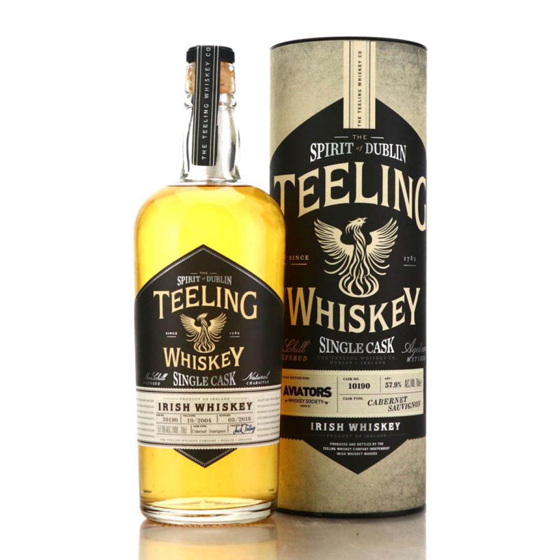 Teeling Whiskey 2004 Single Cabernet Sauvignon Cask #10190 / Aviators