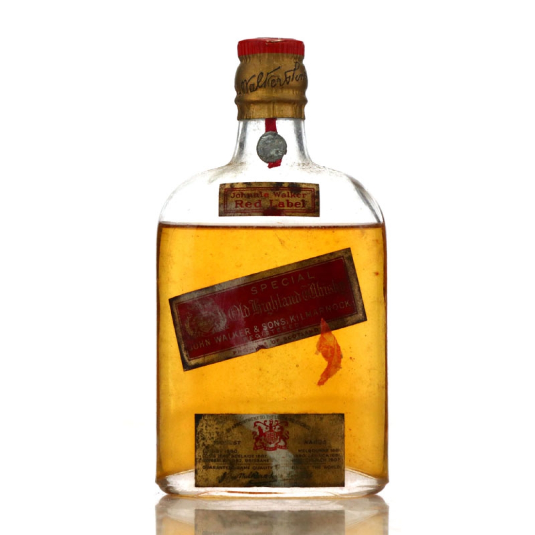 Johnnie Walker Red Label 1930s Quarter Bottle