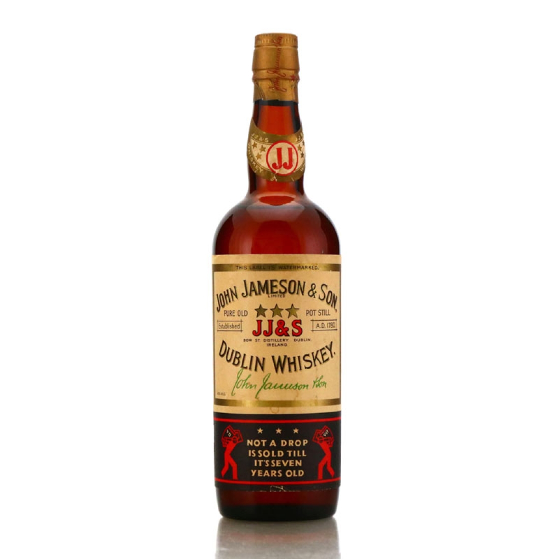 John Jameson and Son 3 Star 7 Year Old 1960s / Schaefers Wurdemann
