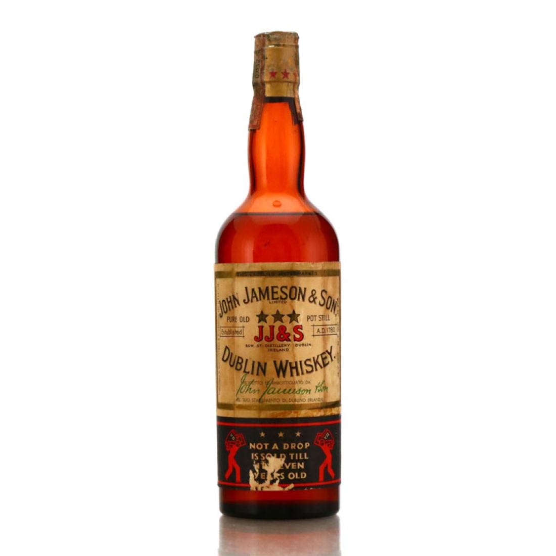 Johnn Jameson and Son 3 Star 7 Year Old 1960s / Soffiantino Import