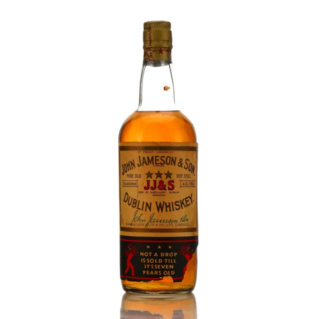 Jameson 3 Star 7 Year Old circa 1950s / John Quin & Co