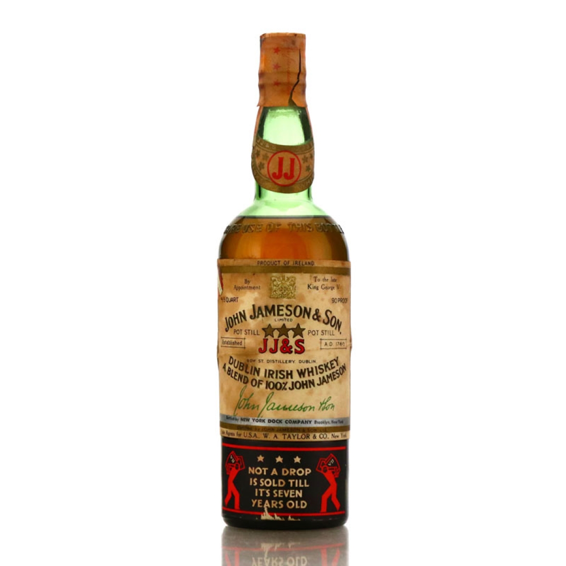 John Jameson and Son 3 Star 1940s / W.A. Taylor & Co, US